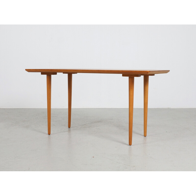 Italian coffee table in beech wood - 1960s