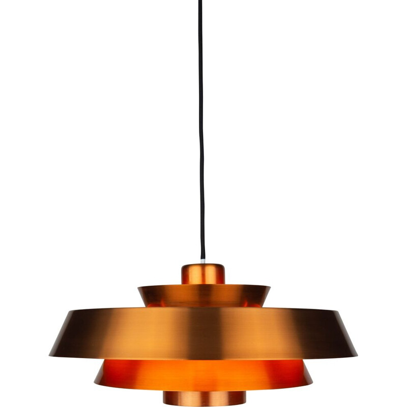 Danish vintage pendant lamp Nova by Jo Hammerborg for Fog og Morup, 1963