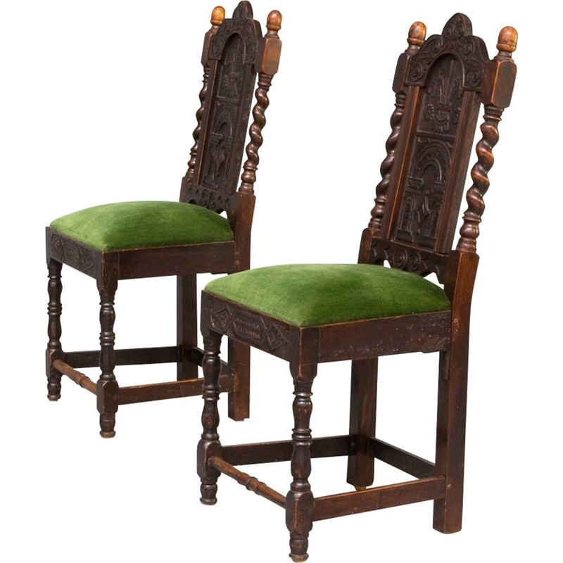 Pair of vintage dining chairs