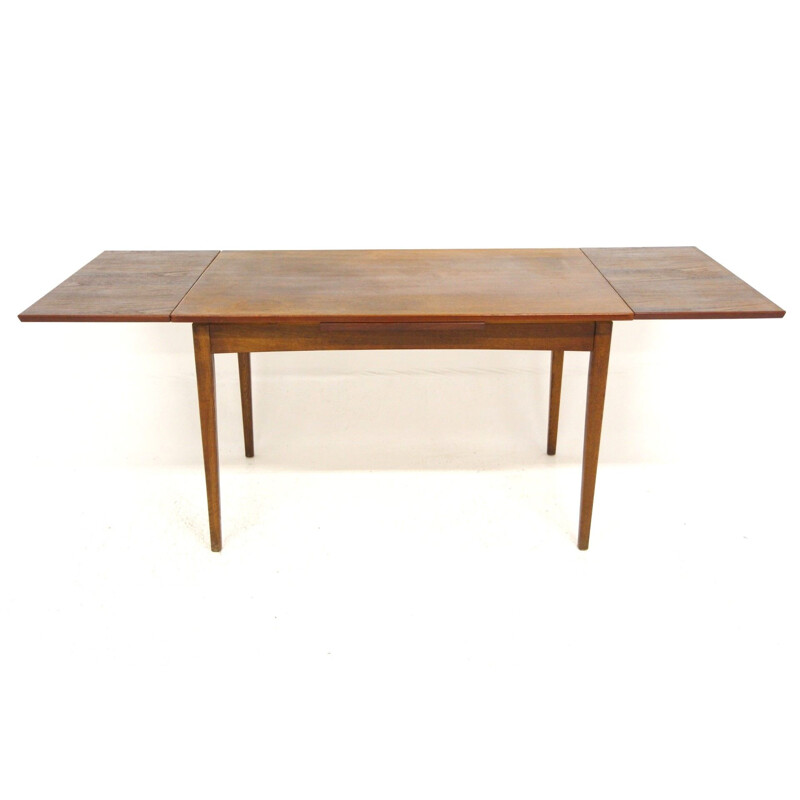 Vintage dining table with retractable tops