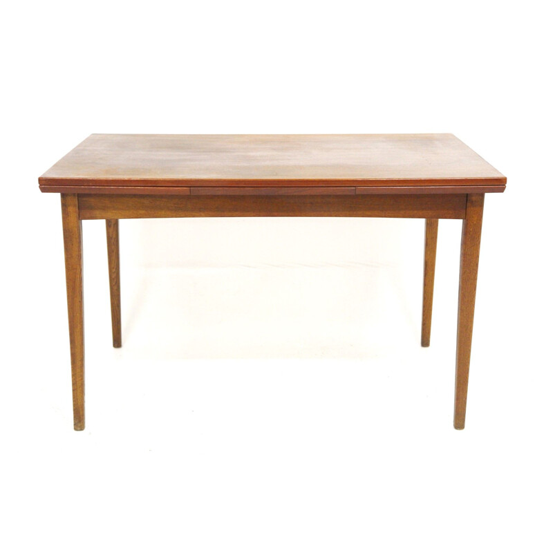 Vintage dining table with retractable tops