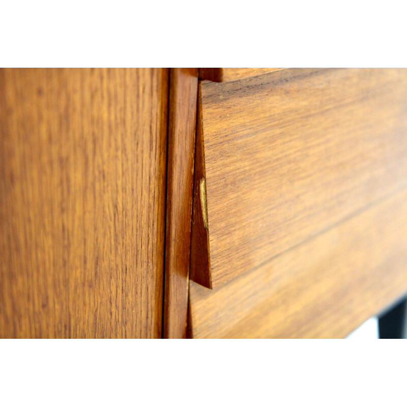 Vintage teak sideboard with shelves by Bräntorp, Sweden 1950