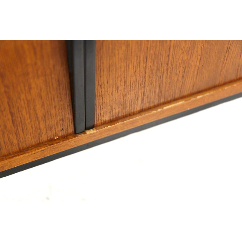 Vintage teak sideboard with shelves by Bräntorp, Sweden 1950