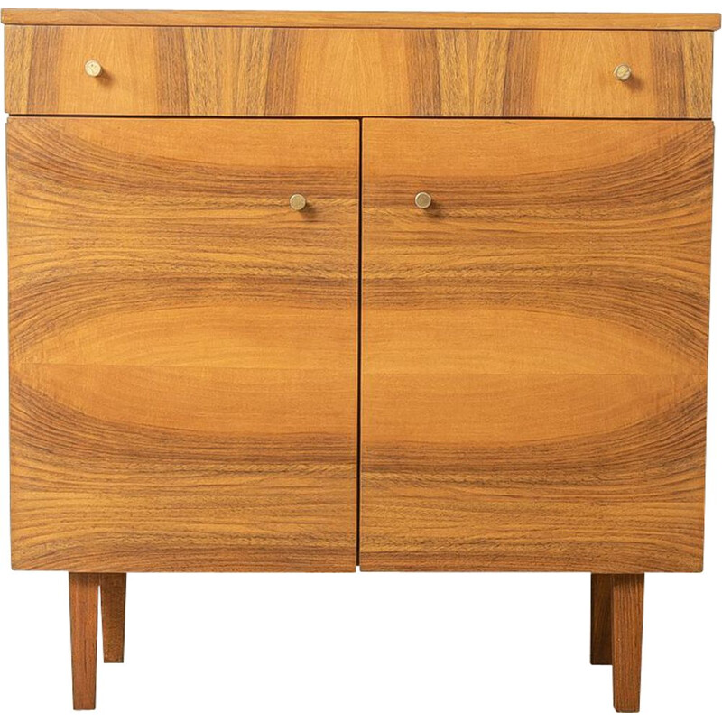 Vintage walnut chest of drawers, Germany 1960s