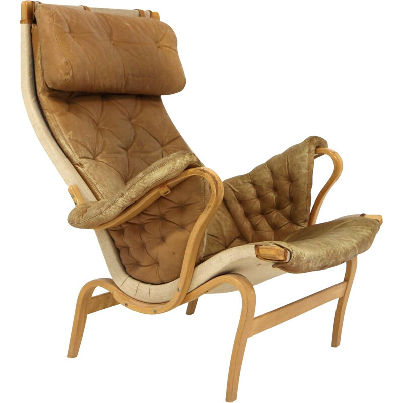 Vintage fauteuil "pernilla" van Bruno Mathsson voor Karl Mathsson, 1960