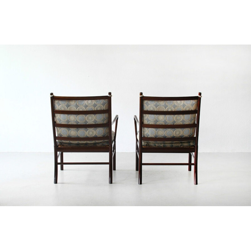 Pair of PJ 149 armchairs  "Colonial chair", Ole WANSCHER - 1950s