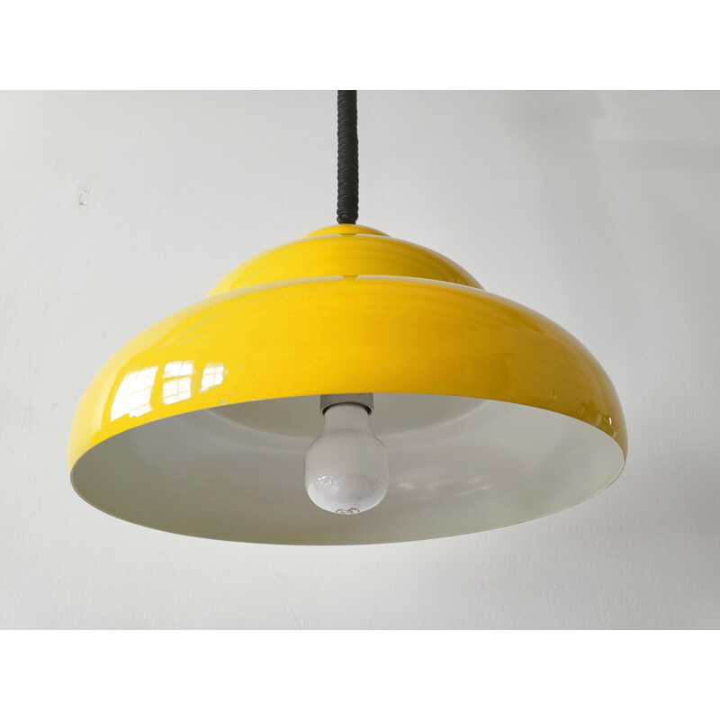 Vintage metal pendant lamp by Ingo Maurer, 1960s