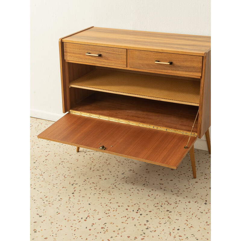 Vintage walnootfineer dressoir, Duitsland 1950