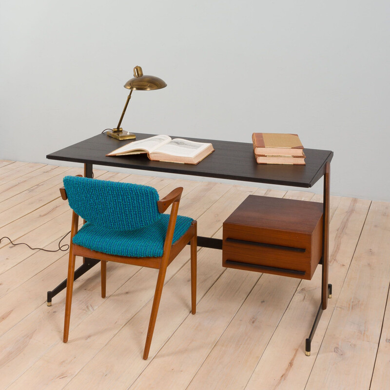 Mid century teak Italian desk, 1960s