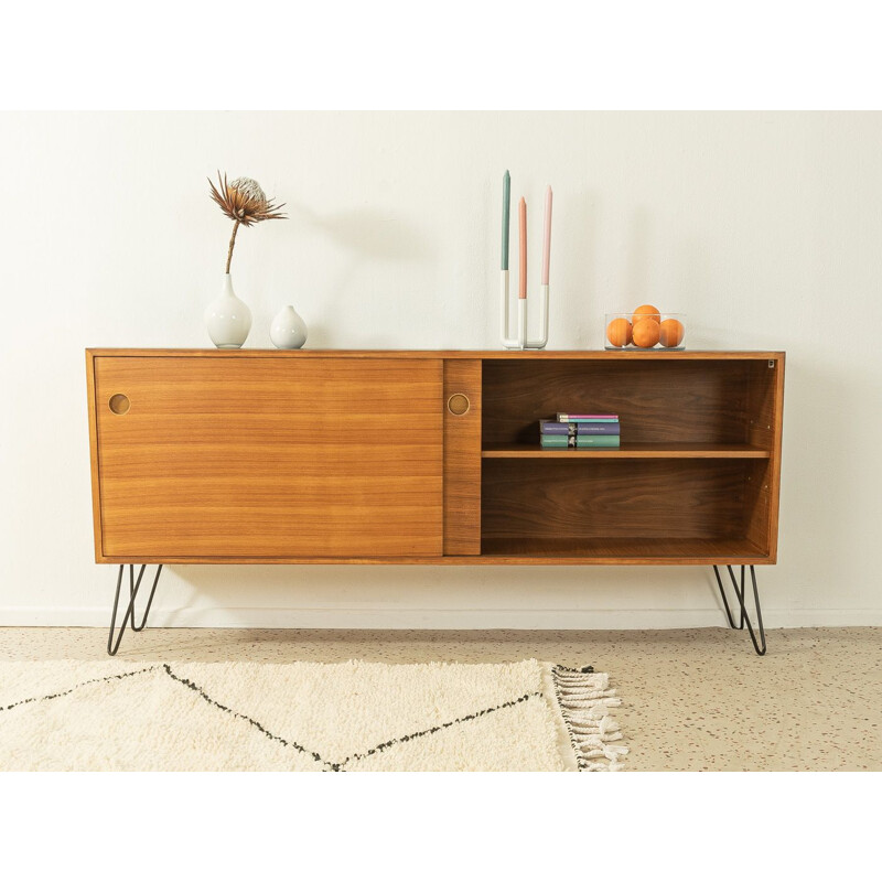 Credenza vintage impiallacciata in noce di Ernst Martin Dettinger, Germania 1960