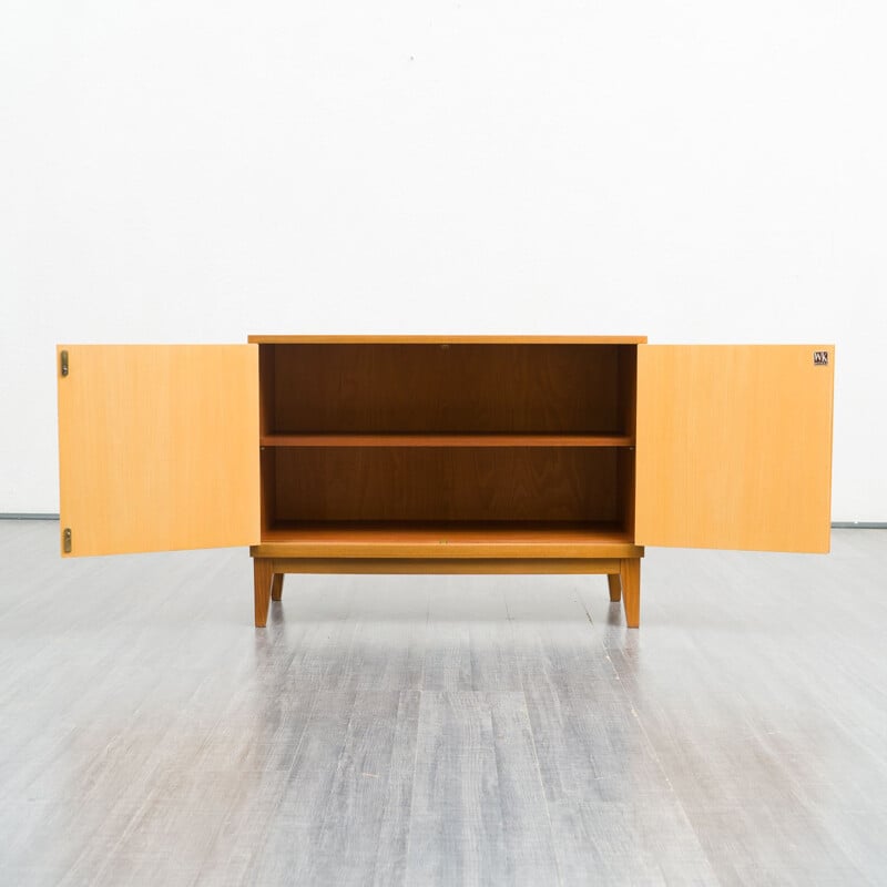 Vintage walnut lowboard by Georg Satink for Wk Möbel, 1950s