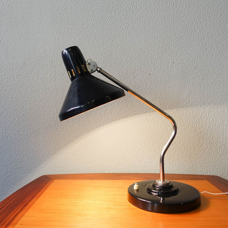 Vintage Czech Bauhaus table lamp by Napako, 1930s