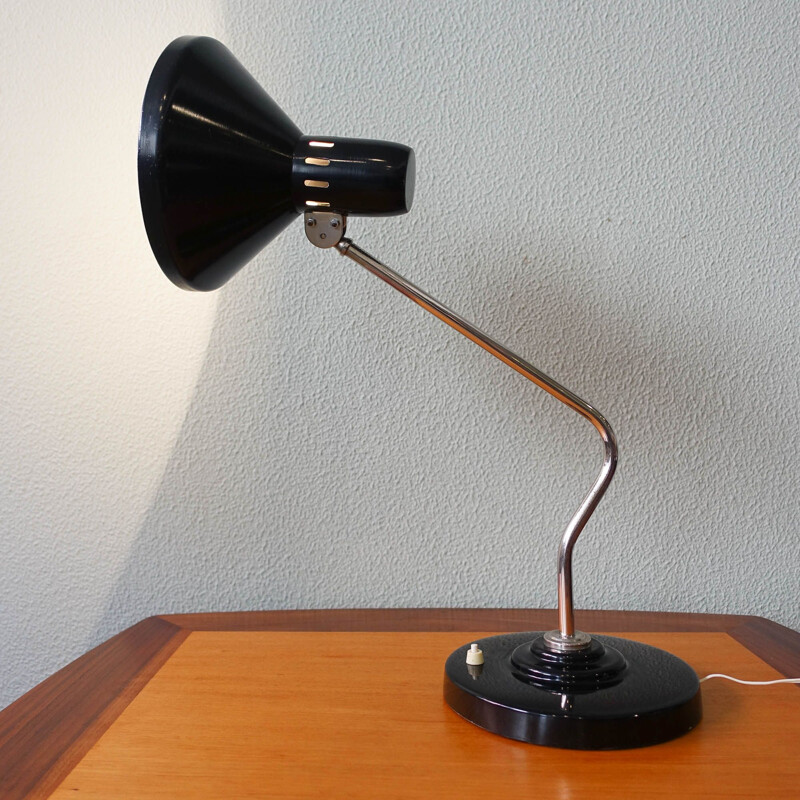 Vintage Czech Bauhaus table lamp by Napako, 1930s