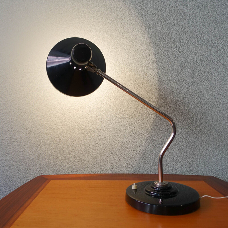 Vintage Czech Bauhaus table lamp by Napako, 1930s