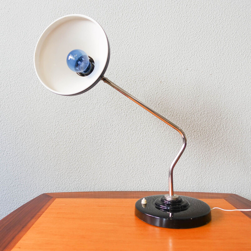 Vintage Czech Bauhaus table lamp by Napako, 1930s