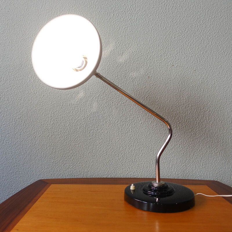 Vintage Czech Bauhaus table lamp by Napako, 1930s