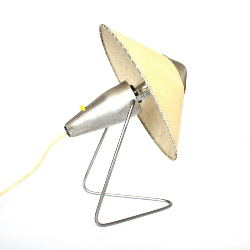 Czech "N-30" desk lamp in parchment and metal, Helena FRANTOVA - 1950s