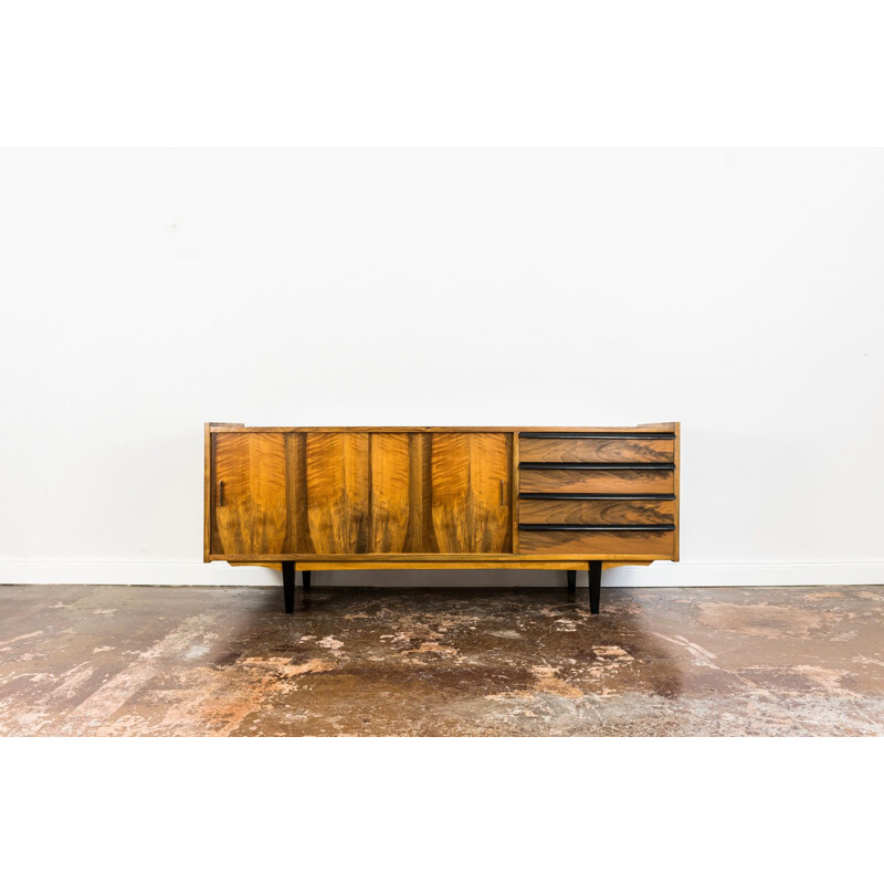 Mid century walnut sideboard by Spójnia, 1960s