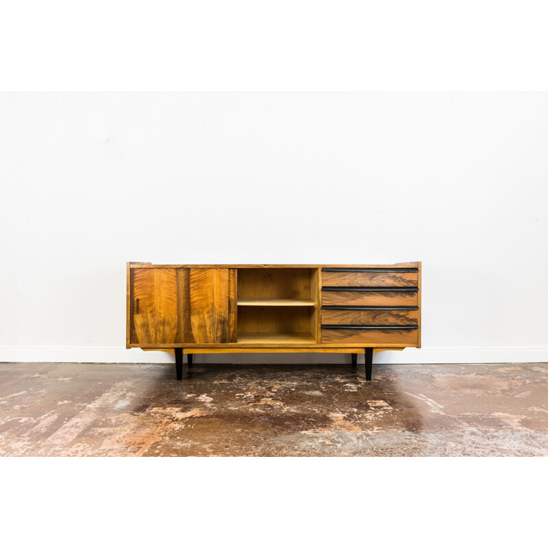 Mid century walnut sideboard by Spójnia, 1960s