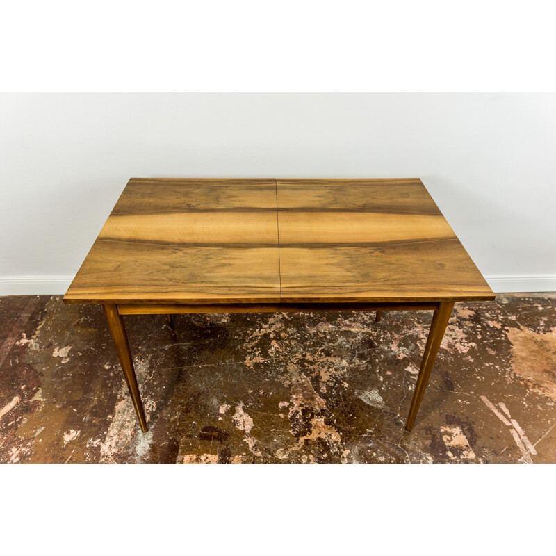 Walnut mid century dining table, 1960s