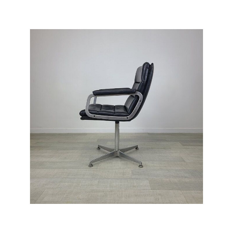 Vintage leather office chair by Geoffrey Harcourt for Artifort, 1970
