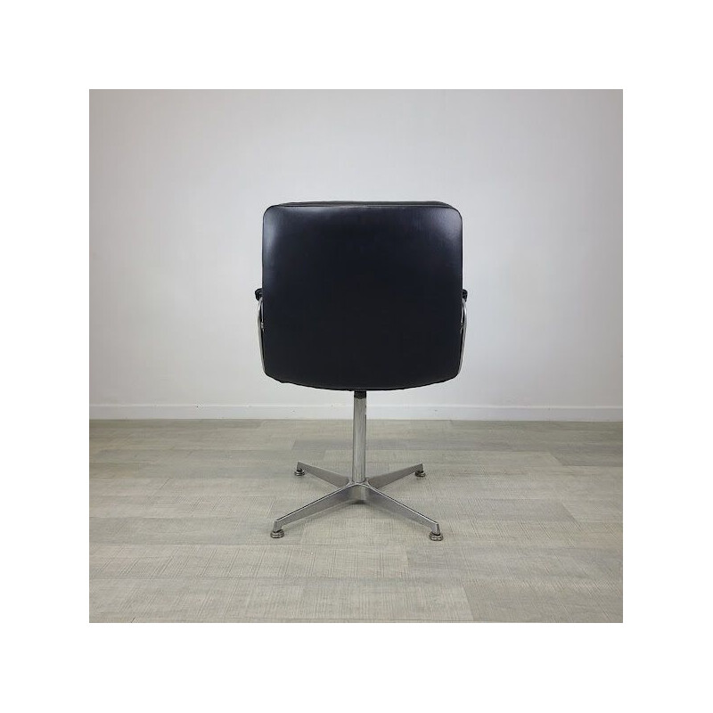 Vintage leather office chair by Geoffrey Harcourt for Artifort, 1970