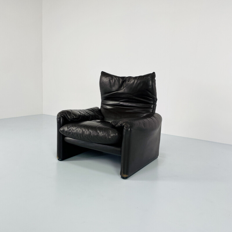 Vintage Maralunga armchair by Vico Magistretti for Cassina, 1973