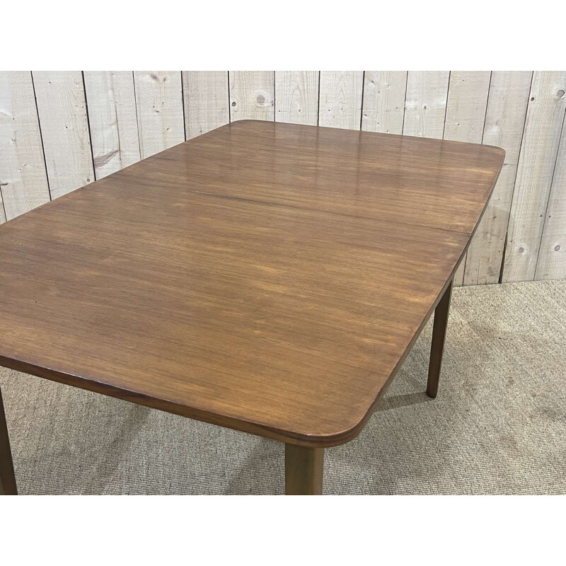 Vintage teak table with butterfly extension, 1970