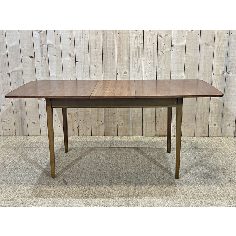 Vintage teak table with butterfly extension, 1970