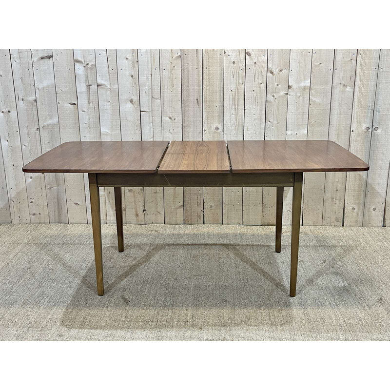 Vintage teak table with butterfly extension, 1970