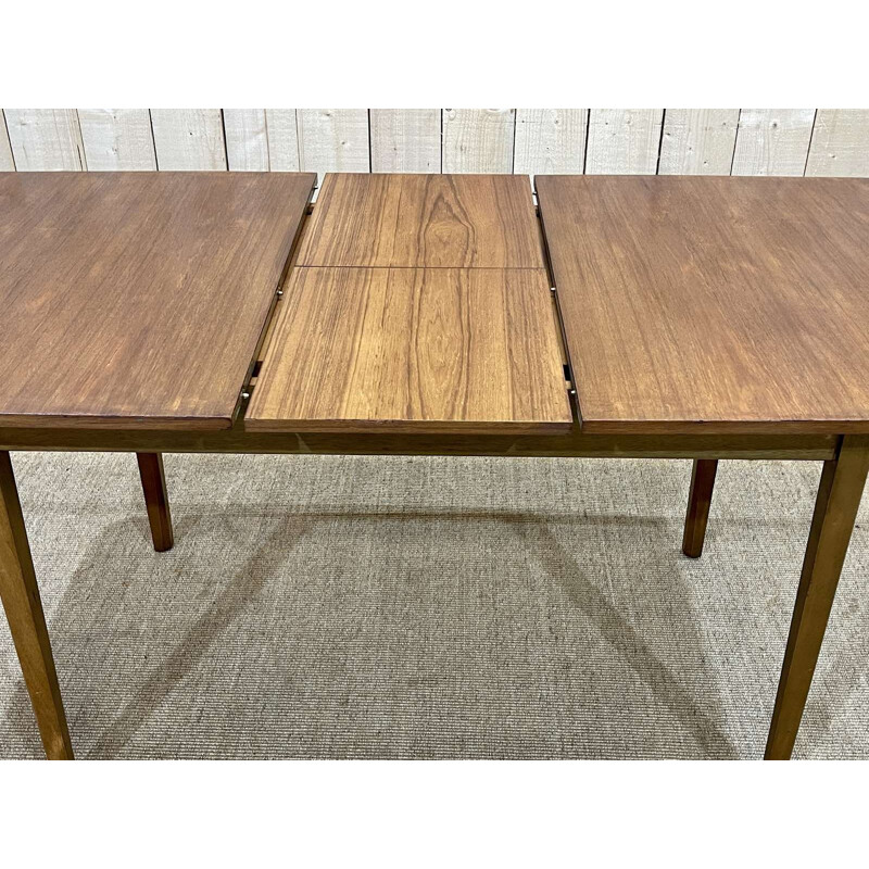 Vintage teak table with butterfly extension, 1970