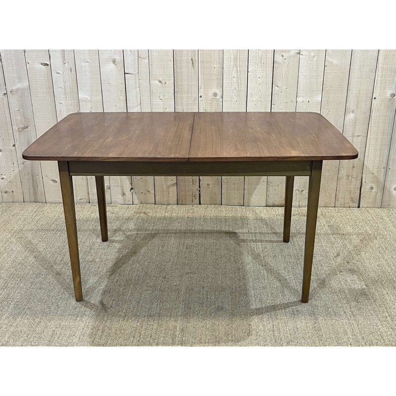 Vintage teak table with butterfly extension, 1970