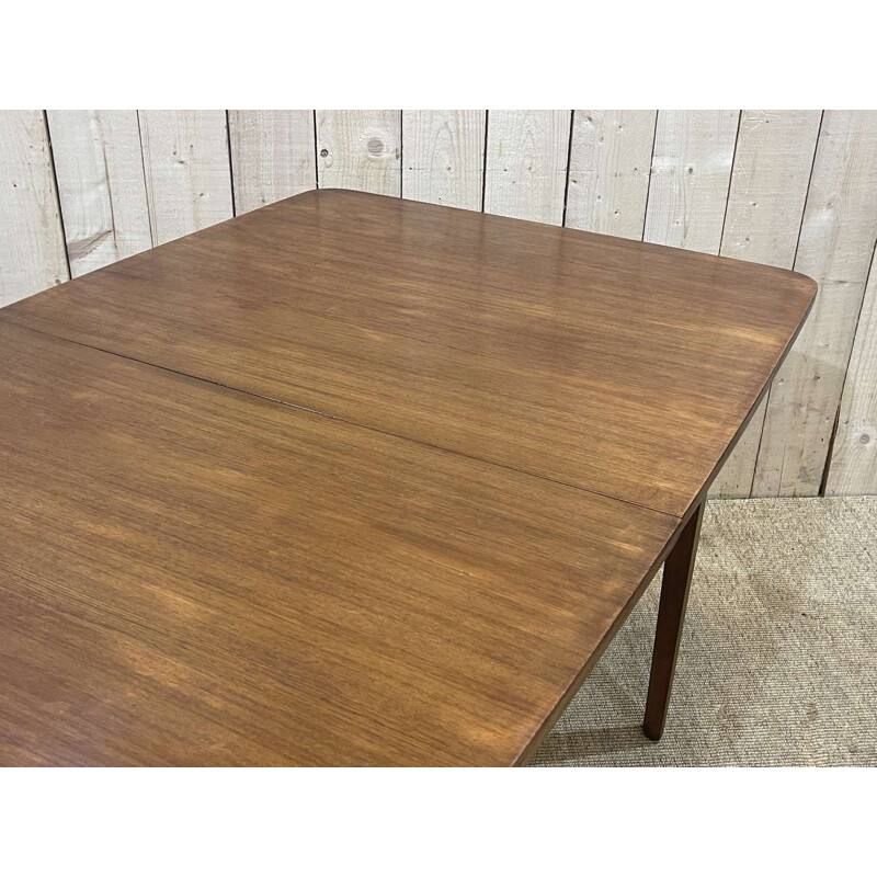 Vintage teak table with butterfly extension, 1970