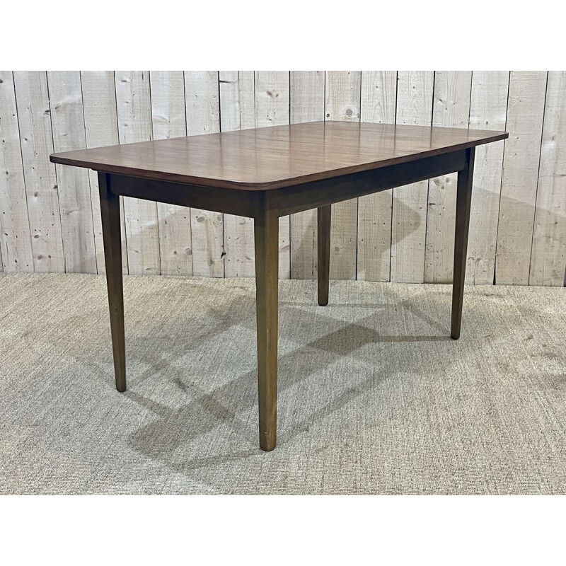 Vintage teak table with butterfly extension, 1970