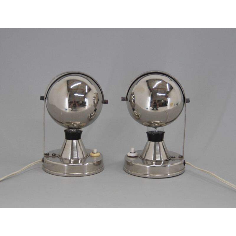 Paar vintage Bauhaus tafellampen van Franta Anyz voor Ias, 1930
