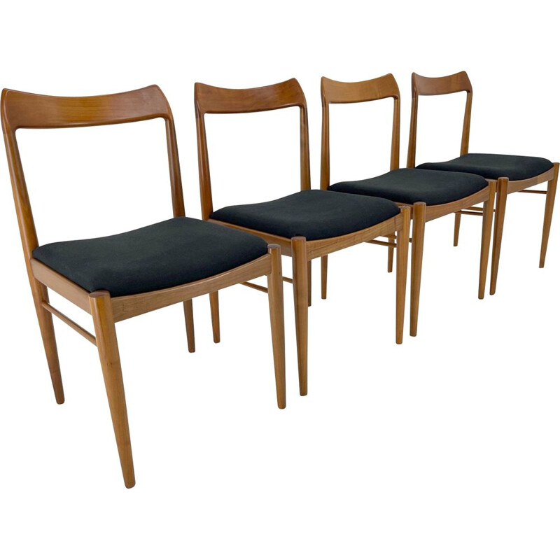 Set of 4 vintage Danish dining chairs, 1960s