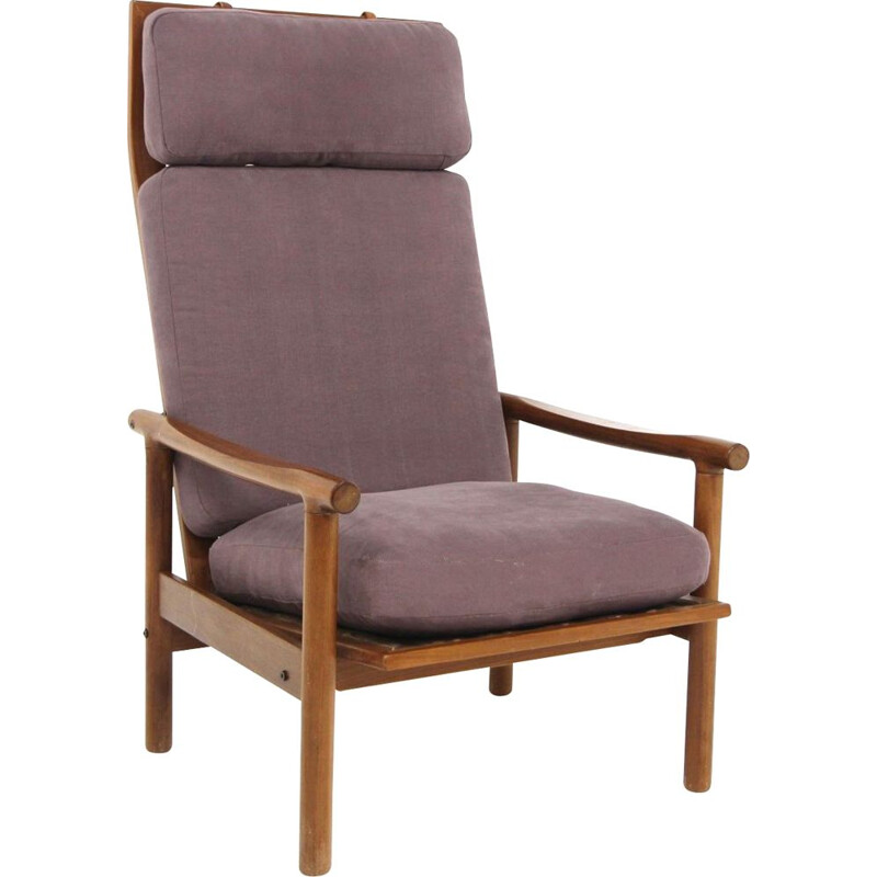 Poltrona scandinava vintage in teak di Erik Wørtz per Möbel-Ikéa, 1960