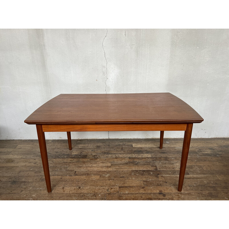 Scandinavian vintage teak table by Johannes Andersen for Samcom, 1960