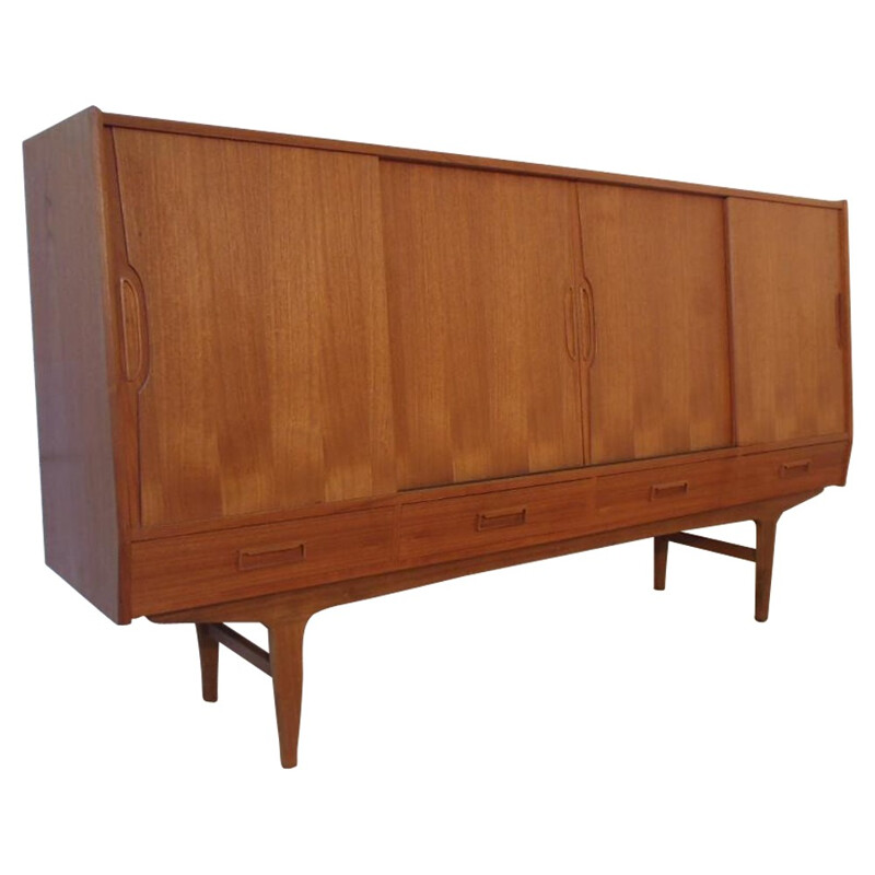 Scandinavian sideboard in teak and rosewood - 1960s