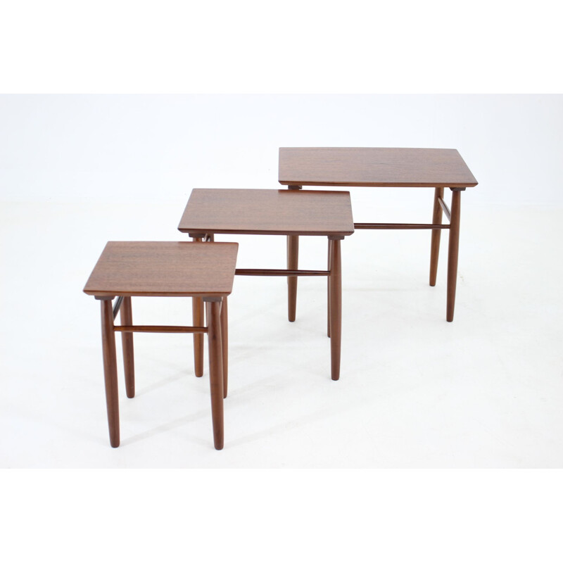 Vintage teak nesting tables, Denmark 1960s