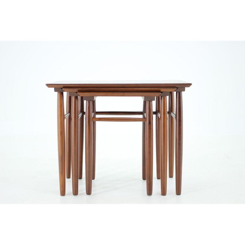 Vintage teak nesting tables, Denmark 1960s