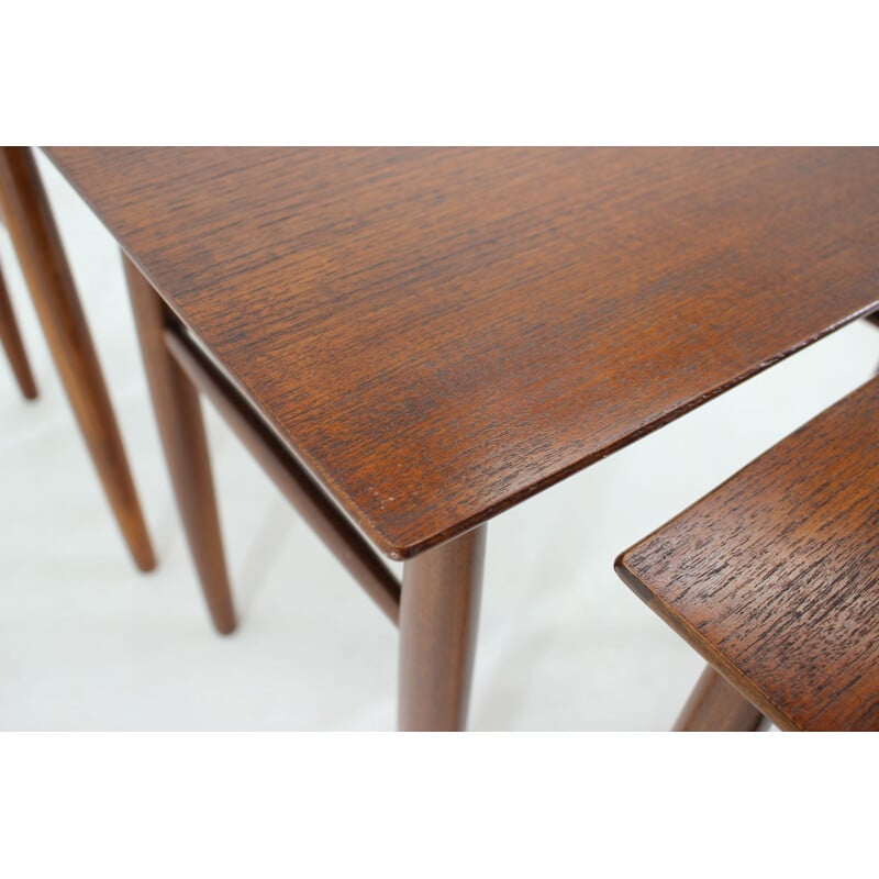 Vintage teak nesting tables, Denmark 1960s