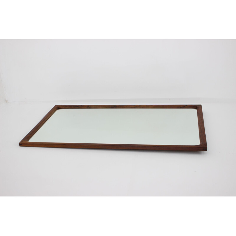 Vintage wall mirror by Aksel Kjersgaard, Denmark 1970s