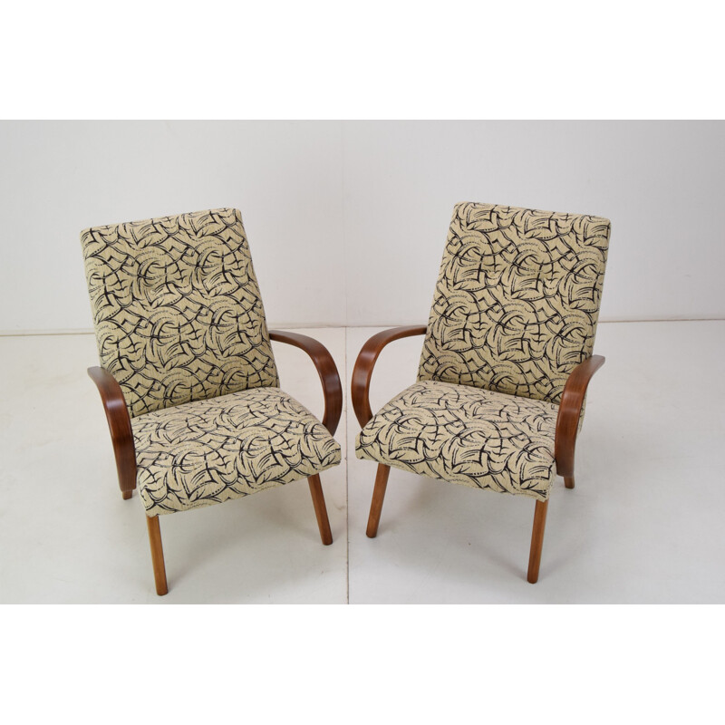 Pair of vintage armchairs by Jaroslav Šmídek, Czechoslovakia 1960s