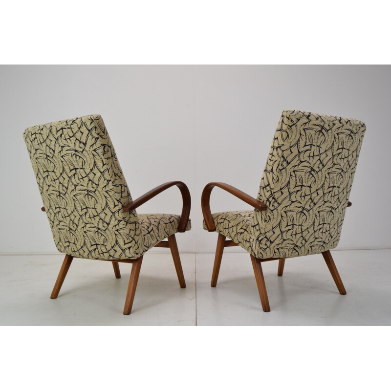 Pair of vintage armchairs by Jaroslav Šmídek, Czechoslovakia 1960s