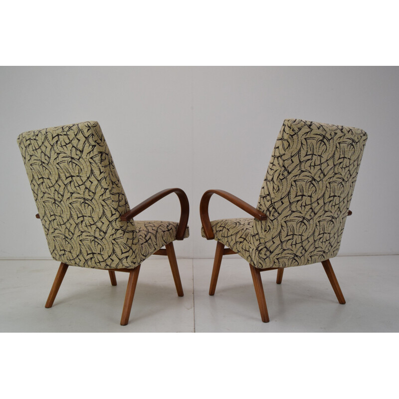 Pair of vintage armchairs by Jaroslav Šmídek, Czechoslovakia 1960s