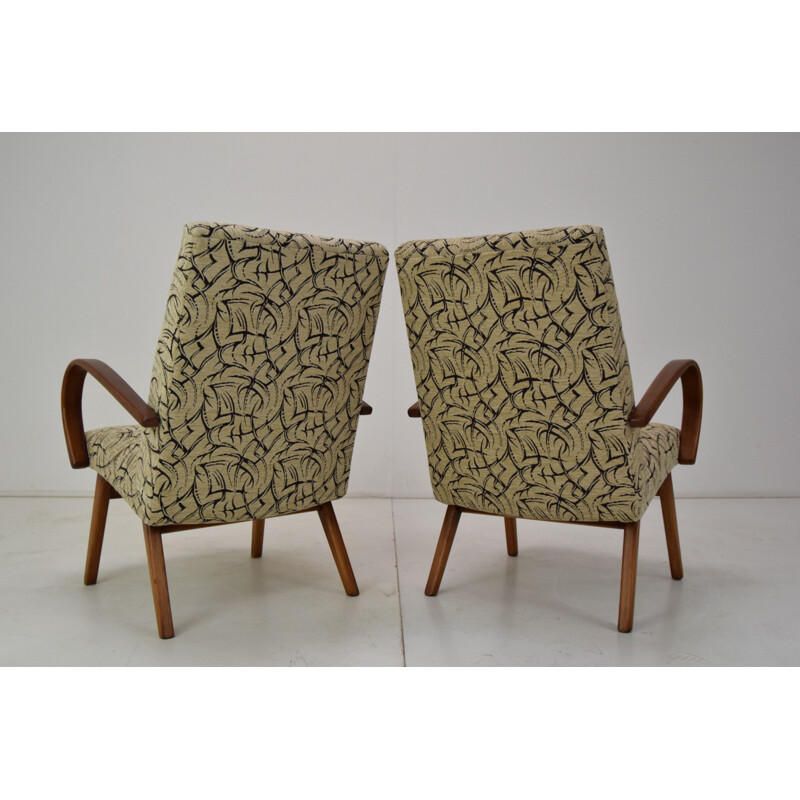 Pair of vintage armchairs by Jaroslav Šmídek, Czechoslovakia 1960s