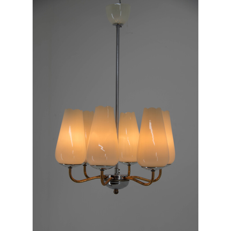 Mid-century chandelier by Drukov, 1950s