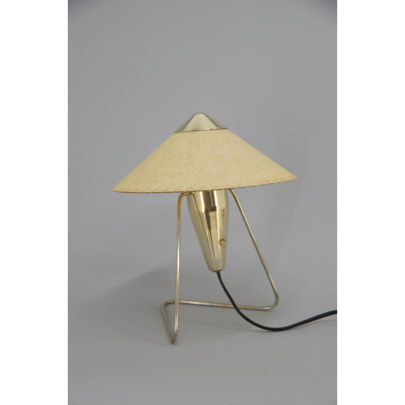 Vintage brass lamp by Helena Frantova for Okolo, Czechoslovakia 1950s