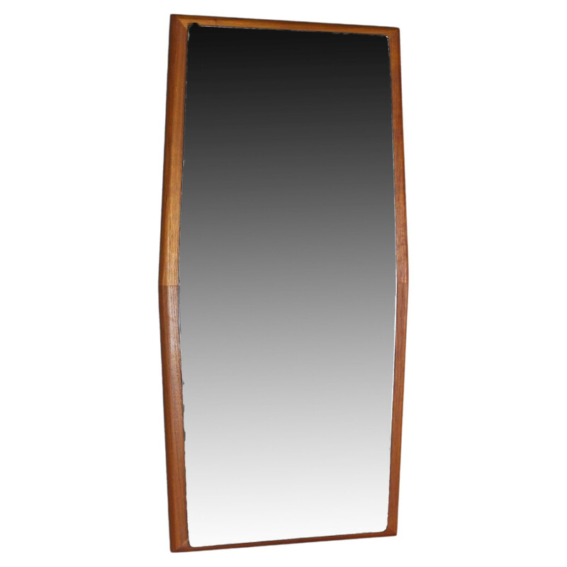 Vintage teak wall mirror, Denmark 1960s